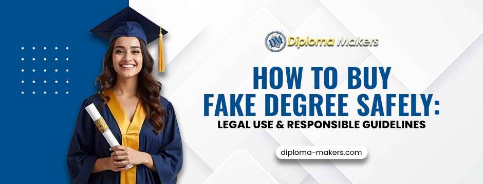 How to Buy Fake Degree Safely: Legal Use & Responsible Guidelines